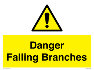 Danger Falling Branches